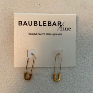 Baublebar safety pin earrings